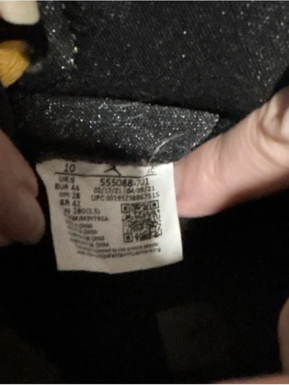 Air Jordan 1 Retro High OG Pollen Black Yellow Men’s 10
